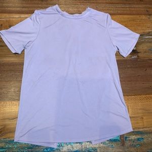 Fabletics - Muted Lilac Athleisure Open Back T-Shirt